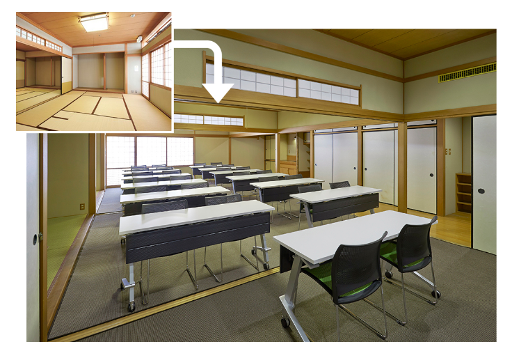 和室を和風会議室に改装
