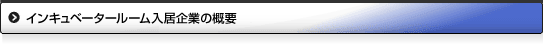 インキュベータールーム入居企業の概要